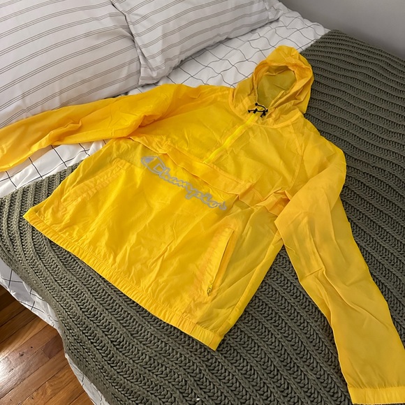 Vintage Men’s Champion Reflective Windbreaker Anorak Jacket, size Large - Picture 2 of 8